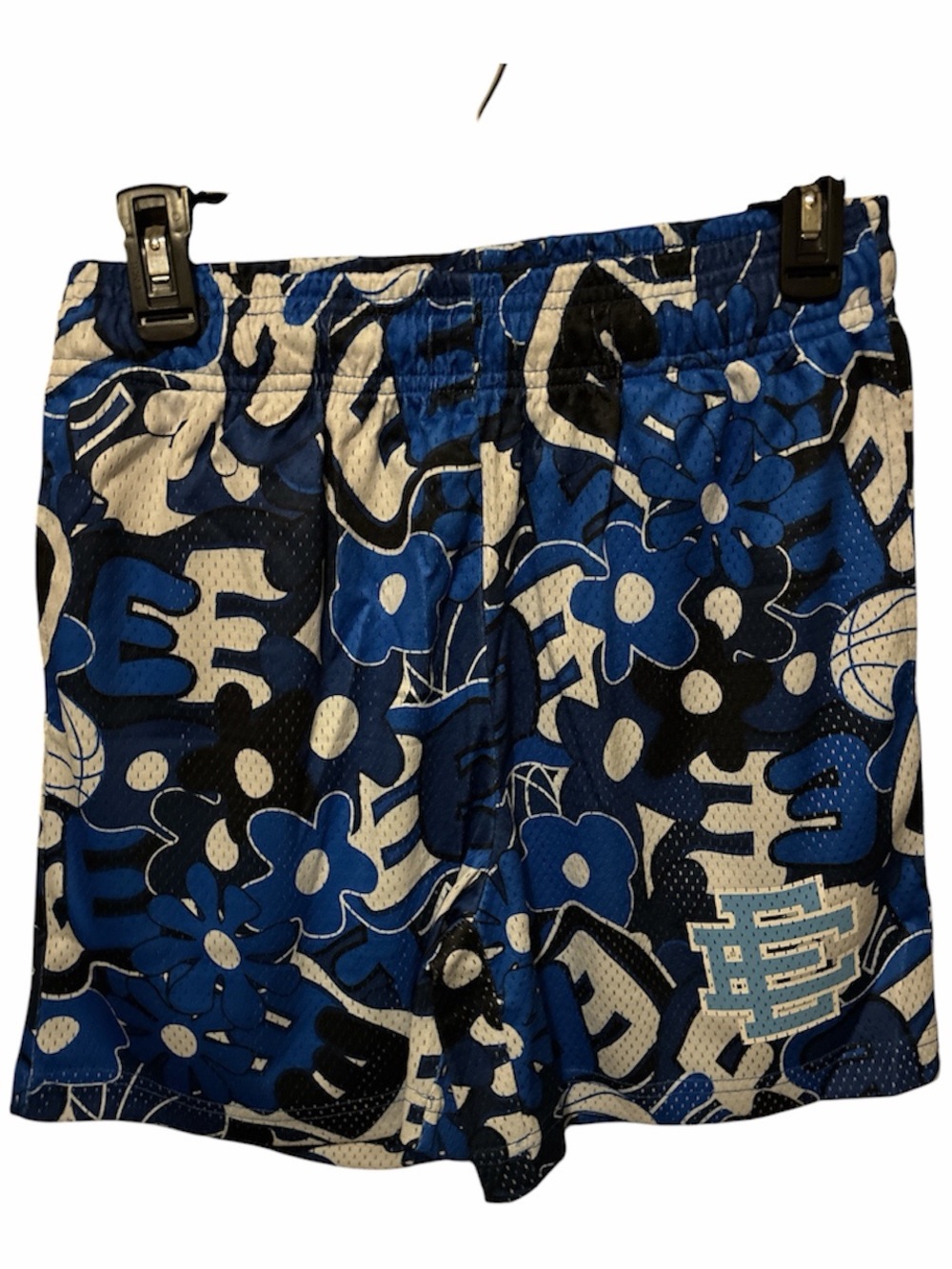 Eric Emanuel Blue Floral Print Kids Shorts